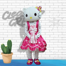 Cartoon cat mascot costume adult character suit