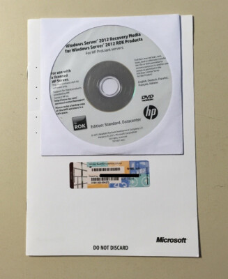 MS Windows Server 2012 Standard OEM Vollversion für HP Server MUI