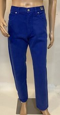 VERSACE Jeans Couture ITTIERRE SPA Blue Denim Pants VTG 90S Italy ALTERED WAIST