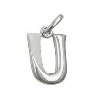 AnhäNger SilberanhäNger Buchstabe U Aus Echtem 925 Silber Unisex