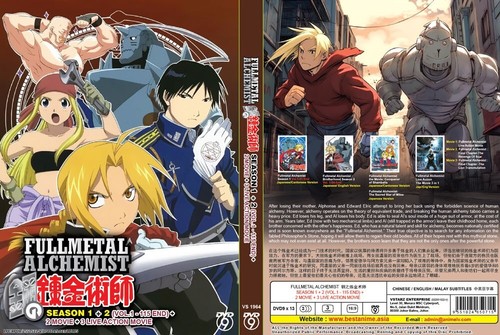 DVD ANIME FULLMETAL ALCHEMIST SEASON 1-2 + 2 MOVIE + 3 LIVE ACTION REGION ALL - Picture 3 of 5