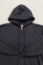 NWOT Men's Hanes EcoSmart Full Zip Hoodie Size M Long Sleeve Black Blend