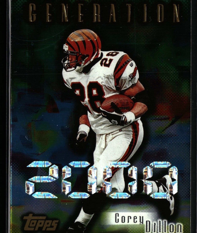 Corey Dillon 1998 Topps #GE3 Generation 2000 Cincinnati Bengals