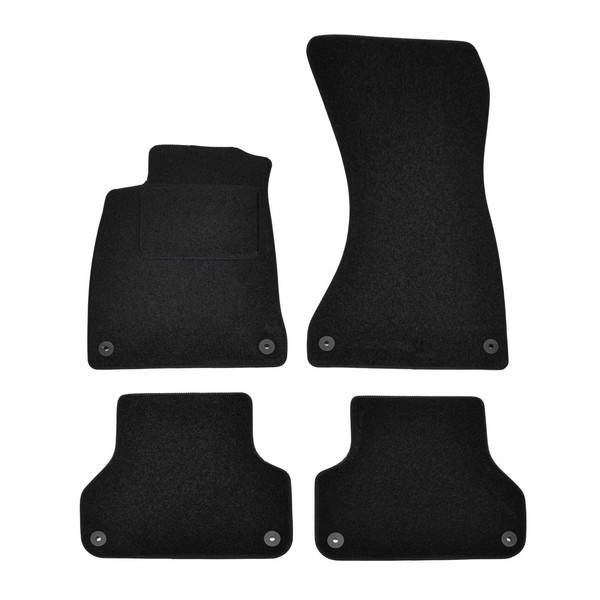 Velour FußMatten Automatten FüR Audi A5 2017-2023 Sportback 4-Tlg Schwarz-image