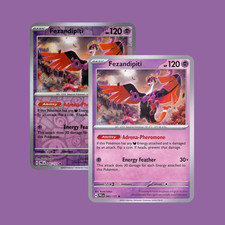 Pokémon TCG Fezandipiti 045/131 Prismatic Evolutions Holo & Reverse Holo NM Set