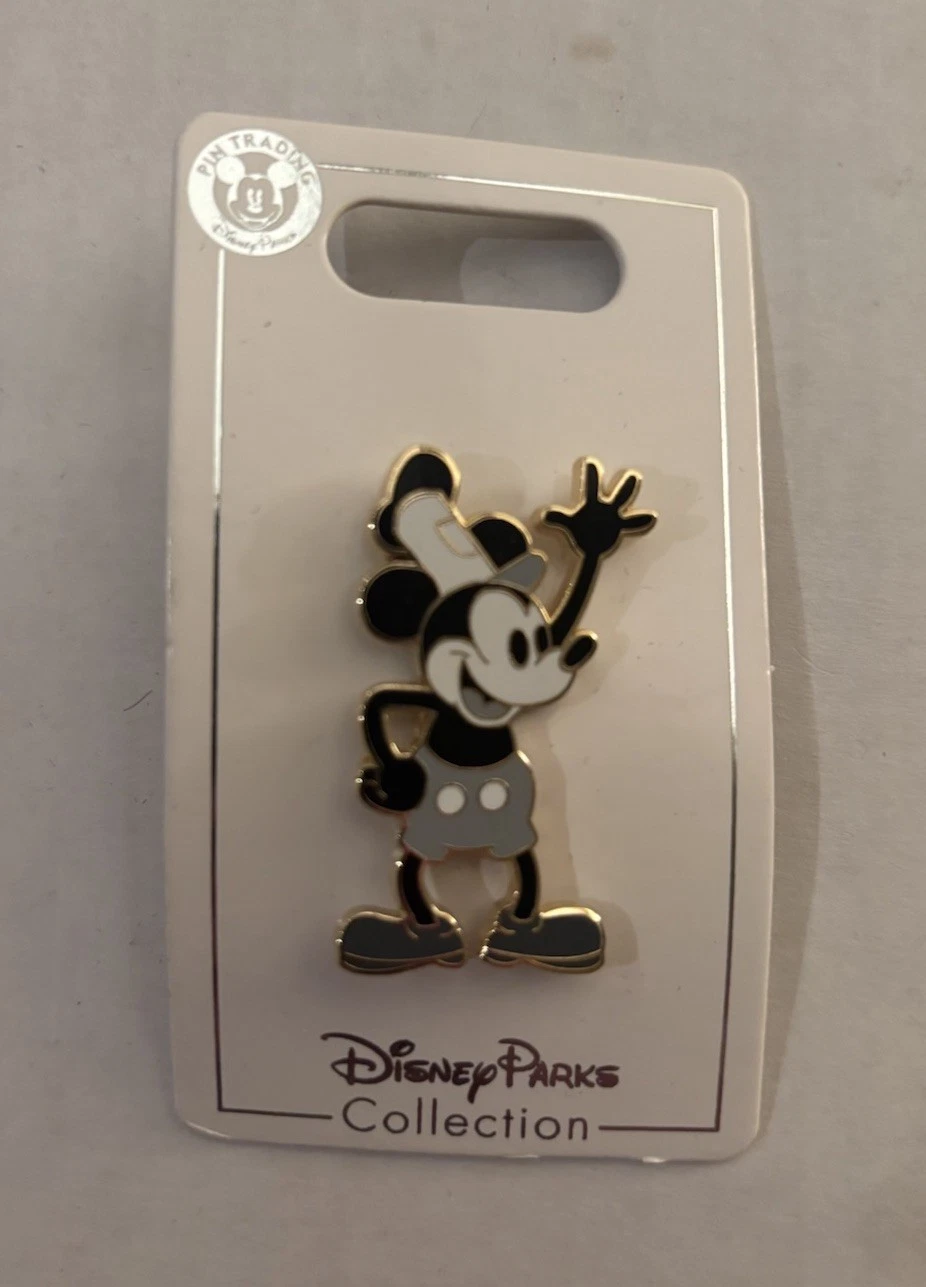 Disney Steamboat Willie Pin - Black and White - Mickey Mouse