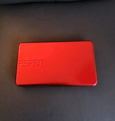 ESPRIT Geschenkbox metall rot  -innen Gepolstert- 20x12x3 cm