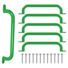 6 Pack 17 Inch Green Metal Safety Handles for Playground - Swing Set Accessor...