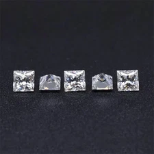 1 CT Natural White Diamond square Cut VVS1 D Grade IDGL Certified TA1
