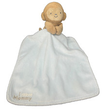 Just One You Carters Monkey I Adore Mommy Blue Lovey Security Blanket Rattle