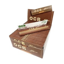 OCB Unbleached Brown Virgin Slim King Size Blättchen Hefte Konvolut dünn