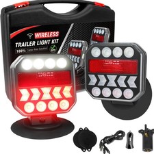 Wireless Trailer Lights 110 Rotatable, Magnetic LED Tail Light for Towing Tr...