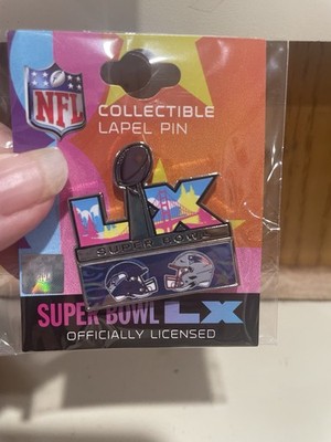 2026 NFL Super Bowl LX 60 New England Patriots vs Seattle Seahawks Dueling Pin