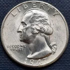 1947 S Washington Quarter 25c Silver BU UNC GEM Brilliant Uncirculated #97337