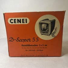 CENEI D Scoper 55 Vintage-Diaprojektor &bull; Originalverpackung und Gebrauchsanweisu