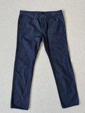 NWOT Ted Baker Men's Button Fly Dark Wash Jeans, W34 L30 