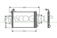 Prasco Kondensator Klimaanlage Aluminium Mit Trockner FüR Skoda Fabia II 1.2