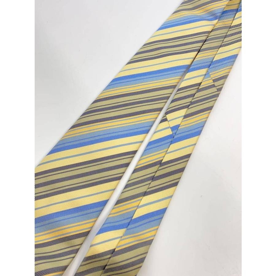 HERMES Silk Tie Blue Solid Made in France Very Go… - image 7