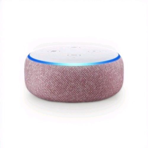 Amazon Echo Dot 3. Generation Smart Lautsprecher mit Alexa/ Pflaume Stoff - EINMAL BENUTZT