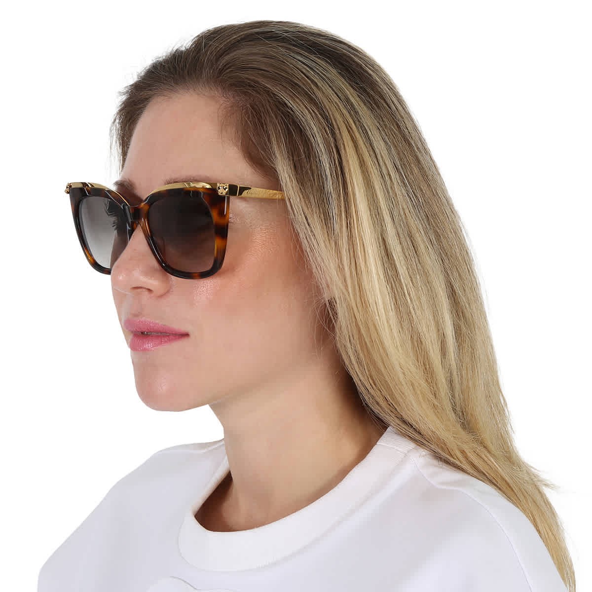 Cartier Grey Gradient Butterfly Sunglasses for Women CT0030S 003 53-image