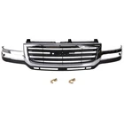 Grille 03-07 For GMC Sierra 2500/3500 HD Chr Shell w/Black Insert Fit 07 Classic