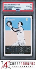 2014 PANINI PRESTIGE PRESTIGIOUS PIONEERS #1 GEORGE MIKAN HOF  PSA 10