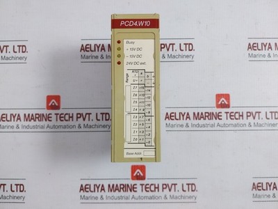 SAIA PCD4.W10 PCD4.W100 Analog I/O Module Version C 24 VDC