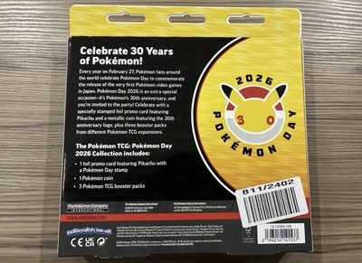 🔥 Pokémon TCG Pokémon Day 2026 Collection 30th Anniversary Box