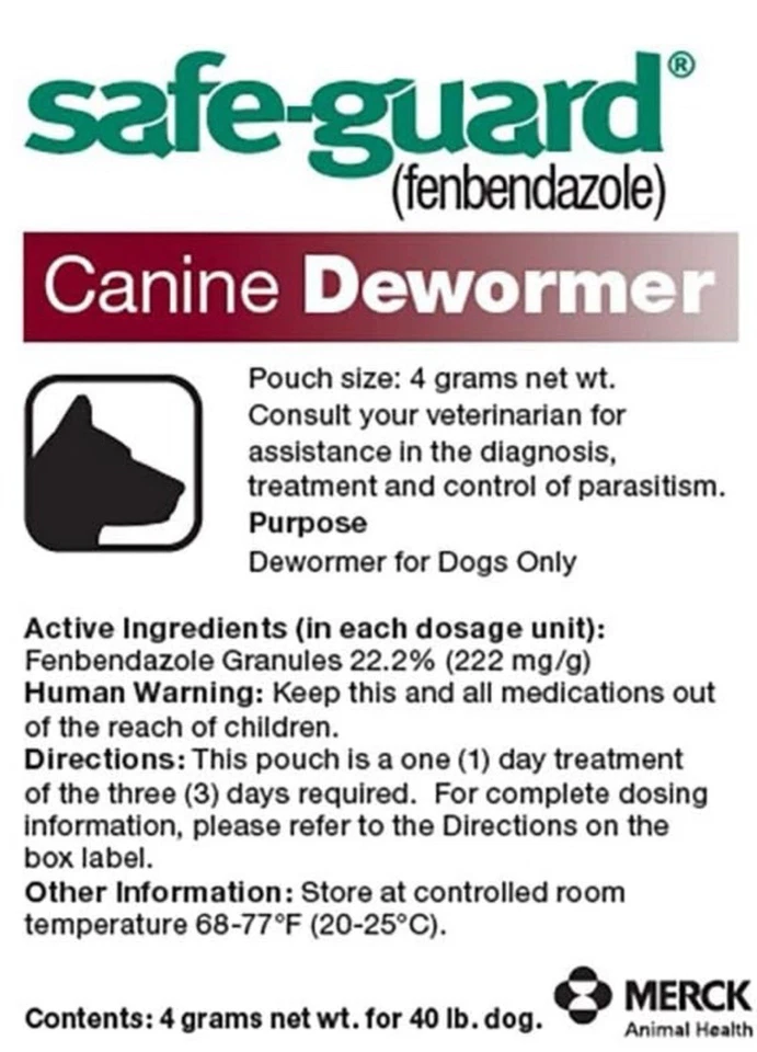 PACK 2 Safe-Guard Merck Perros Caninos Desparasitador Exp 11/26 Envío Gratis Foto 4 de 4