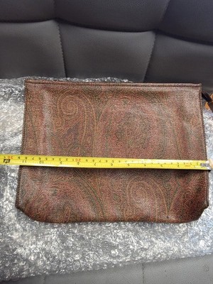 Eteo Pouch Medium Size Pre-owned Condition Multi Color Clutch