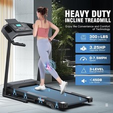 🔥12% Incline Treadmill,3.5HP Heavy Duty Running&Walking Foadble Home Treadmill 7