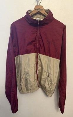 Vintage 90s XL Toyota Full Zip Two Tone Nylon Windbreaker Jacket