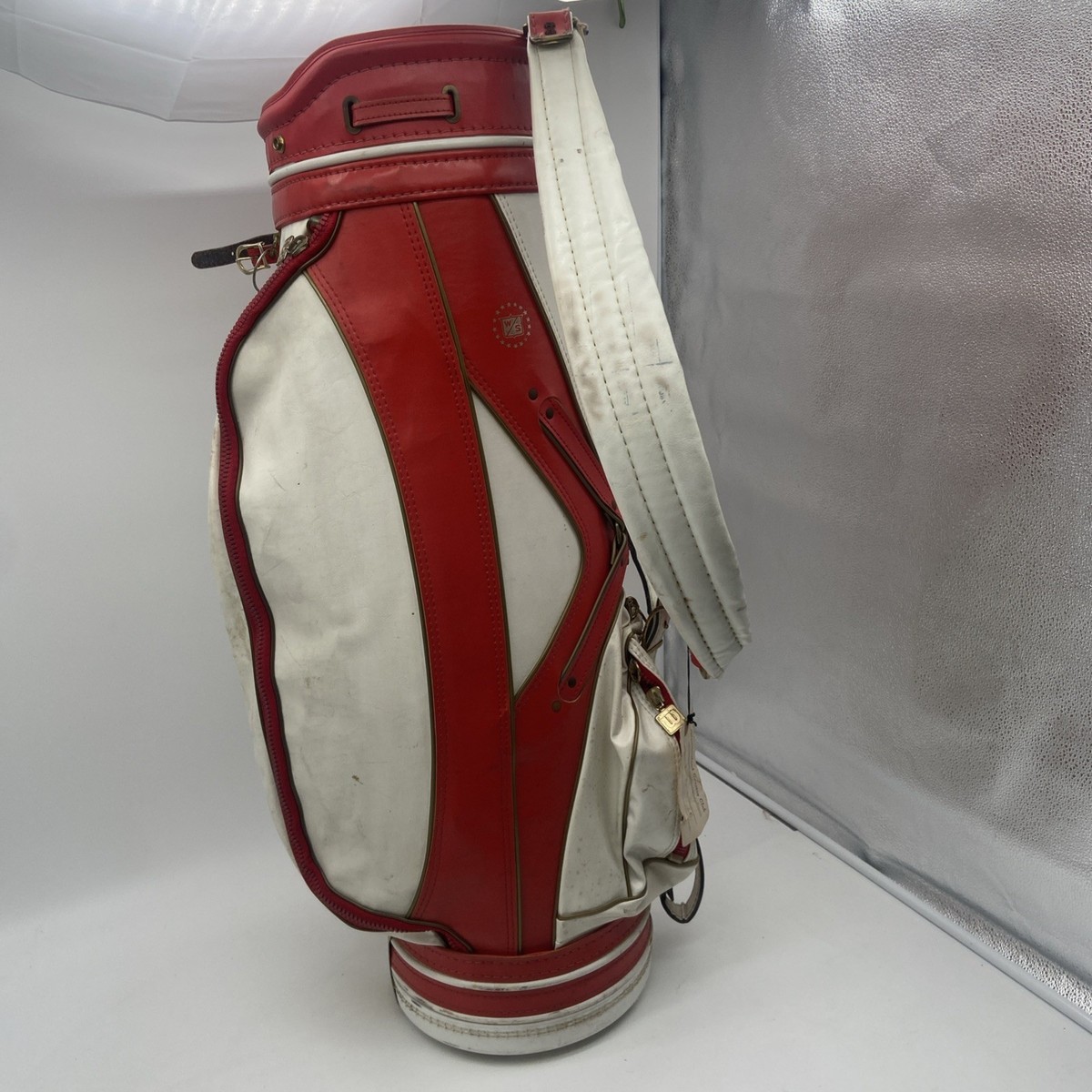 Wilson Staff Vintage Classic Pro Cart Staff Large Golf Bag Red