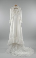Vintage Couture Ellis Designer A-Line Wedding Dress Size 12