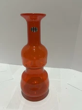 Blenko 2513 FOG  "Strangs" Vase - Dreamcicle - signed by John Blenko 1st qual