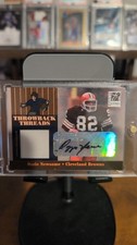2006 Donruss Elite Throwback Threads O. Newsome/B. Edwards Dual Patch Auto #1/5