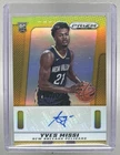 Yves Missi 2024 Panini Prizm Deca #PDS-YVE Gold Signatures Rookie RC Auto /10