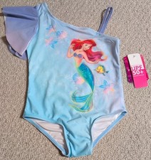 Disney Princess Ariel Girl Sz 4T Multicolor Polyester Blend One-Piece Swimsuit23