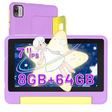 Kids Tablet 7 inch Android 13 Tablet for Kids 3-12 8GB RAM 64GB ROM Parent Cont