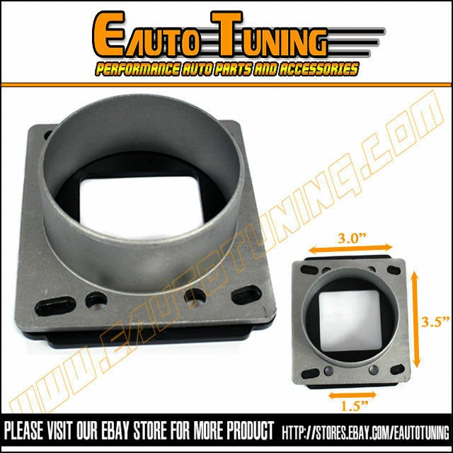 Adaptador MAF de admisión de aire + FILTRO ROJO para motor 97-99 Mercury Tracer 2.0 L4 Foto 3 de 3