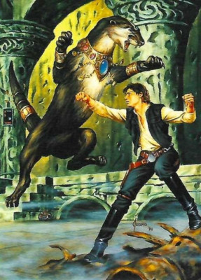 TCS 975  Topps 1997 Star Wars Galaxy Magazine Cover Gallery Han Solo C3