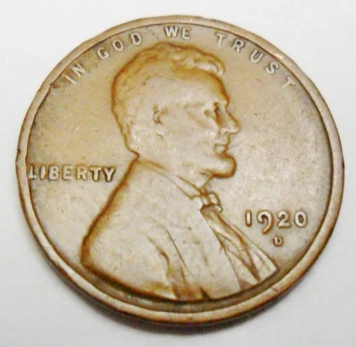 1920 D Lincoln Wheat Cent / Penny   *F - FINE*    **FREE SHIPPING**
