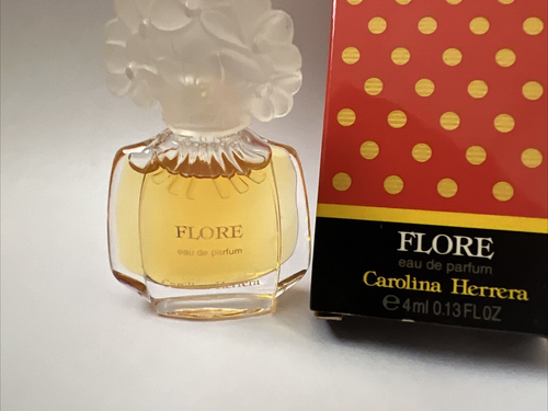 Carolina Herrera Flore Eau de Parfum .13 oz MINI Unused in box Made in Spain - Picture 2 of 5