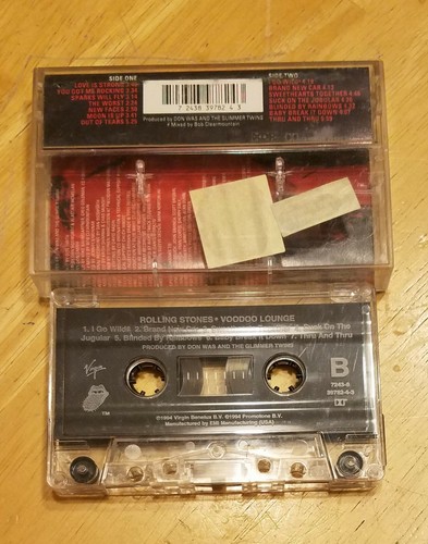 ROLLING STONES-VOODOO LOUNGE Cassette Tape Sparks will Fly Love is Strong - Picture 2 of 5