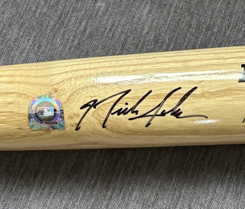 Nick Johnson Signed Auto Game Model Bat New York Yankees Big Stick Adirondack - Picture 2 of 3