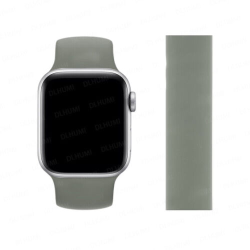 Cinturino iWatch ad anello in silicone per Apple Watch Ultra2 9 8 7 6 SE 5 49/38 mm - Foto 27 di 36