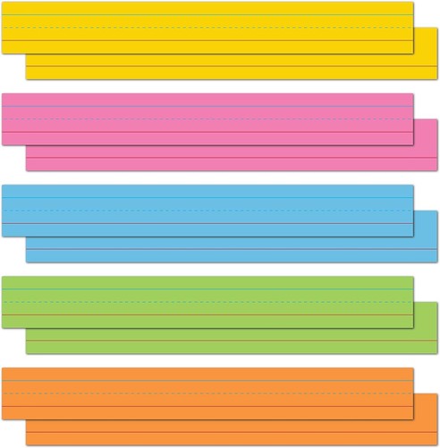 Strisce per cartoncino e frasi a 5 colori, 320 fogli di cartoncino da 65 libbre, numero 100 3"... - Foto 2 di 8
