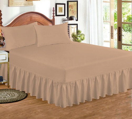 Extra Deep Fitted Valance Sheet Bed Sheets Single Double King Super King Size - Picture 17 of 20