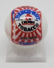 Beech Nut Tobacco 1" Glass Logo Marble w/ Stand