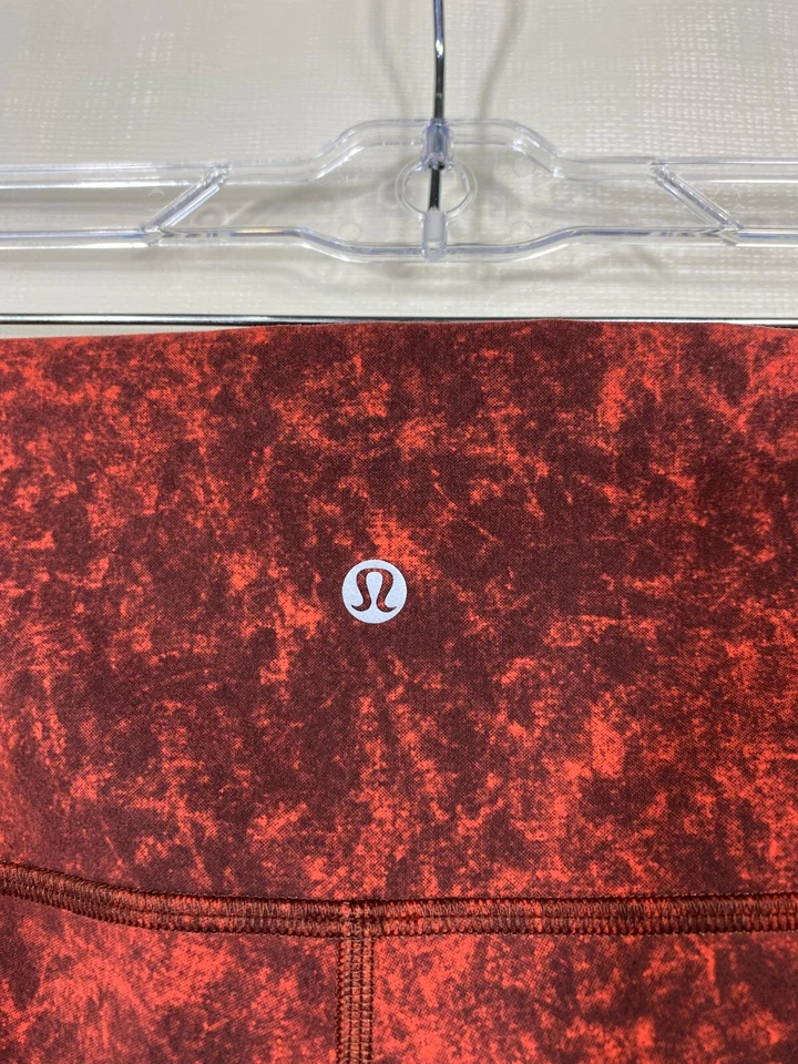 Lululemon Wunder Train Sz 20 High Rise 25" Leggings Autumn Red Black Denim Wash - Image 4 of 4